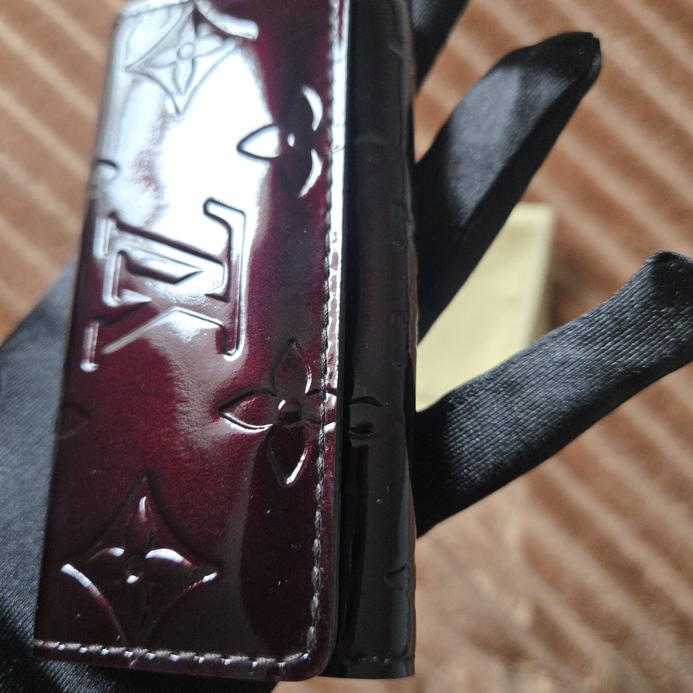 Louis Vuitton Burgundy Brown Leather Key Holder-LIKE NEW - Picture 4 of 16